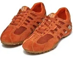 Schn&uuml;rschuh GEOX "U SNAKE ORIGINAL", Herren, Gr. 39, orange, Leder, Textil,...