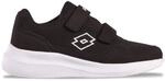 Sneaker LOTTO, Kinder, Gr. 25, schwarz-wei&szlig; (schwarz, wei&szlig;), Kunstfaser, Synthetik,
