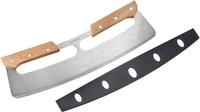 WESTMARK Pizzaschneider "Pro" Wiegemesser, Edelstahl mit Holzgriff