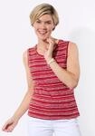 Shirttop CLASSIC BASICS, Damen, Gr. 54, rot (rot, hellros&eacute;, bedruckt), 100%