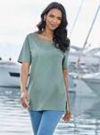 Longshirt CLASSIC BASICS "Longshirt", Damen, Gr. 56, gr&uuml;n (jade), 100% Baumwolle,