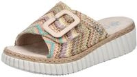 Rieker Keilpantolette Sommerschuh, Strandschuh, Hausschuh mit praktischem
