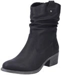 Rieker Westernstiefelette, Cowboyboots, slouchy Schaft, Blockabsatz, mit