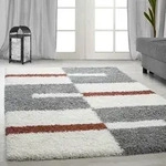 Hochflor-Teppich AYYILDIZ TEPPICHE "Gala Shaggy 2505" Gr. 8, orange (terra), B:280cm Hochflor-Teppich AYYILDIZ TEPPICHE "Gala Shaggy 2505" Gr. 8, orange (terra), B:280cm