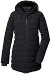 Steppmantel KILLTEC "KOW 55 WMN QLTD PRK", Damen, Gr. 38, schwarz, Obermaterial: 100%