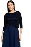 Strickjacke VERA MONT "Damen ohne Verschluss", Damen, Gr. XS, blau (dunkelblau,