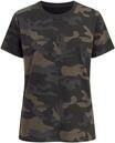 Kurzarmshirt BRANDIT "Brandit Damen Ladies T-Shirt", Damen, Gr. XS, schwarzcamo, 100%