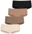 LASCANA Hipster 4er-Pack, aus elastischer Baumwolle