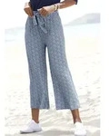 Culotte LASCANA "mit luftig-weitem Bein", Damen, Gr. 36, N-Gr, blau (blau...