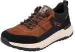 Sneaker RIEKER SPORT, Herren, Gr. 47, braun (braun kombi), Leder, Synthetik,...