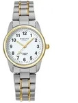 Titanuhr REGENT, grau (grau, goldfarben), Armbanduhren, Damen, Quarzuhr, Armbanduhr,