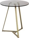 HAKU Beistelltisch "Sofatisch, Wohnzimmertisch" 1 Stk. tlg. rund - aus Metall Gold -