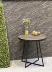 HAKU Beistelltisch "Sofatisch, Wohnzimmertisch" 1 Stk. tlg. rund - aus MDF Braun -