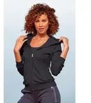 Trainingsjacke LASCANA ACTIVE, Damen, Gr. XS (32/34), schwarz, Interlock,