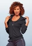 Trainingsjacke LASCANA ACTIVE, Damen, Gr. XS (32/34), schwarz, Interlock,