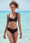 Vivance B&uuml;gel-Bikini mit goldfarbenen Zierkn&ouml;pfen