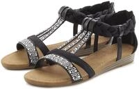 LASCANA Sandale "Sommerschuh, Sandalette" mit Glitzersteinen und kleinem...