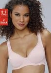 petite fleur by Lascana T-Shirt-BH Packung, mit B&uuml;gel & nahtlosen Cups,