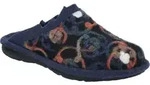 Hausschuh JOSEF SEIBEL "Lille 07, jeans-multi", Damen, Gr. 39, blau (jeans, multi),
