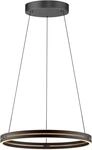 NEUHAUS PURE LED Pendelleuchte "PURE E-Loop", schwarz (oak, schwarz pearl), 2, &Oslash;