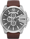 Chronograph DIESEL "MEGA CHIEF", braun (dunkelbraun), Armbanduhren, Herren,