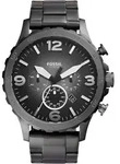 Chronograph FOSSIL "NATE", grau (anthrazit), Armbanduhren, Herren, Chronograph,