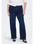 High-waist-Jeans ONLY CARMAKOMA "CARWILLY HW WIDE JEANS CRO NOOS", Damen, Gr....