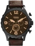 Chronograph FOSSIL "NATE", braun (braun, braun), Armbanduhren, Herren, Chronograph,
