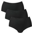 Panty ANITA "Panty Essentials High Waist Briefs 3P 3er Pack", Damen, Gr. S, schwarz,