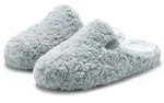 Pantolette ELBSAND "Hausschuh, Pantoffel, Mule", Damen, Gr. 39, grau,...
