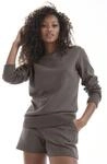 Bench. Loungewear Sweatshirt, mit runder Logostickerei, Loungwear