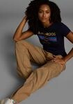 KangaROOS T-Shirt Kurzarm, unifarben und bedruckt, Rundhalsausschnitt