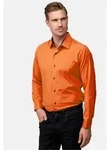 Langarmhemd RUSTY NEAL, Herren, Gr. M, EURO-Gr&ouml;&szlig;en, orange, 60% Baumwolle, 37%