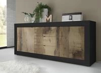 Home affaire Sideboard "Basic Breite 210 cm, Kommode 2 T&uuml;ren, 3 Schubk&auml;sten,