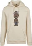 Kapuzensweatshirt MISTERTEE "MisterTee Herren LA Sketch Hoody", Herren, Gr. S, beige