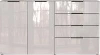 GERMANIA Sideboard "Oakland" in 2 Breiten, Fronten und Oberboden mit Glasauflage