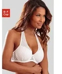 Schalen-BH LASCANA, Damen, Gr. 75, Cup B, wei&szlig;, Spitze, Obermaterial: 84%...