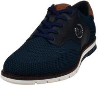 Slip-On Sneaker BUGATTI, Herren, Gr. 48, blau (navy, cognac), Lederimitat, Textil,
