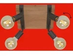 BRILONER LEUCHTEN LED Deckenspot "WOOD BASIC", wei&szlig;, neutral, Leuchten, LED