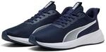 Laufschuh PUMA "FLYER LITE 3", Damen, Gr. 44, blau (puma navy, puma wei&szlig;), Textil,