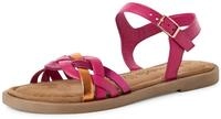 Tamaris Riemchensandale, Sandalette, Sommerschuh mit Riemchen in Flechtoptik