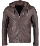 Lederjacke MUSTANG "31023163", Herren, Gr. M, braun (schwarz braun), Obermaterial: