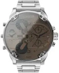 Chronograph DIESEL "MR. DADDY 2.0", silber (silberfarben), Armbanduhren, Herren,