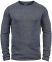 Strickfleece-Pullover BLEND "Strickpullover BHDan", Herren, Gr. L, blau (ensign