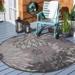 Sanat Teppich "Floral 2 Outdoor, auch als L&auml;ufer und rund" rund 6 mm H&ouml;he In- und