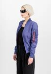 Bomberjacke ALPHA INDUSTRIES "MA-1 TT Light W", Damen, Gr. XS, lila (night lila),