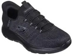 Slip-On Sneaker SKECHERS "SUMMITS-KEY PACE", Herren, Gr. 39, schwarz (schwarz uni),