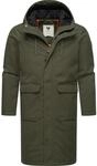 Wintermantel RAGWEAR "Mr Them Long", Herren, Gr. M (50), gr&uuml;n, Obermaterial: 100%