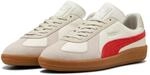 Sneaker PUMA "ARMY TRAINER", Damen, Gr. 44, wei&szlig; (warm wei&szlig;, puma rot, gum), Leder,