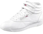 Sneaker REEBOK CLASSIC "Freestyle Hi", Damen, Gr. 38,5, wei&szlig; (int, wei&szlig;, silber),